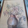 Original  Pencils Drawing Of Still Life And  Pencils Colored Signed By The Artiste. 40 X 29.5 Cm. Image 4