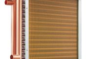 16"x 16"/40.6 x 40.6 cm Heat Exchanger Water to Air 3-Row 3/8"/ 1 cm Copper Ports 193 Fins