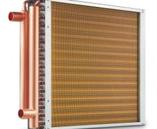 16"x 16"/40.6 x 40.6 cm Heat Exchanger Water to Air 3-Row 3/8"/ 1 cm Copper Ports 193 Fins