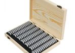 0542 100 Coin Storage Wooden Box