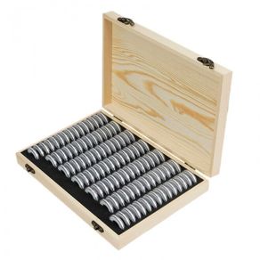 0542 100 Coin Storage Wooden Box