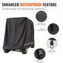 Black Golf Cart Rain Cover 4 Person Golf Cart Cover 283 x 120 x 170cm, 600D Waterproof, Portable Storage Cover with Zipper, Fits Most Golf Carts Image 2