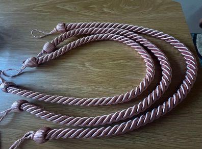 3 Blush Pink Tie Backs