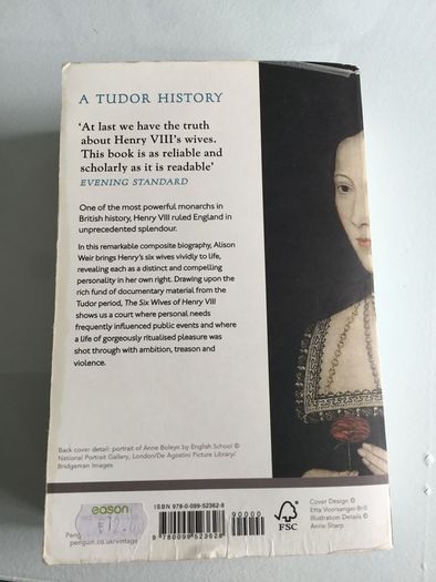 Book. The Six Wives of Henry VIII by Alison Weir.