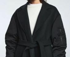 Zara Contrast Bomber Coat
