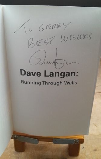 Dave Langan - Running Through Walls - Signed Copy