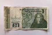 1989 Irish 1 Punt Pound Note