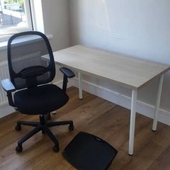 Working from home bundle - Desk, office chair & footrest