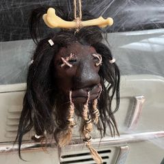 Shrunken Head Tribal Art Hanging