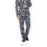 Halloween Skeleton Suit, Black & White, with Jacket, Trousers, and tie . Fitted suit with all over skull print. Image 5