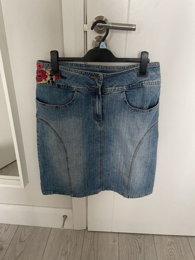 Fransa Vintage Denim Skirt