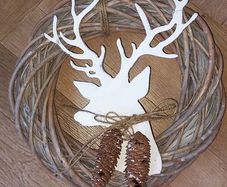Reindeer Christmas Wreath