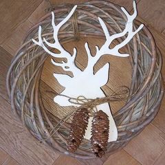 Reindeer Christmas Wreath