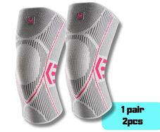 1pair ( 2pcs ) Silicone Knee Pads Pair Compression Support & Protection | Size M