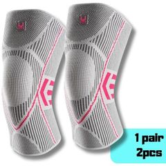 1pair ( 2pcs ) Silicone Knee Pads Pair Compression Support & Protection | Size M