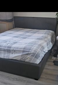 Double bed with storage