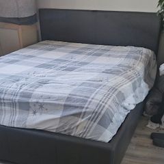 Double bed with storage