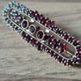 An  Amazing 14Ct Solid Gold Garnet Brooch, A heavy 7.2 grams Image 5