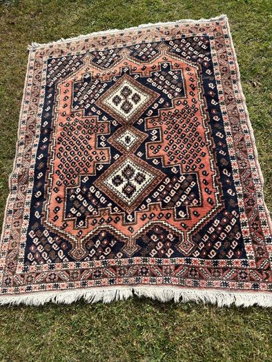 Vintage Turkish Hand Made wool Rug 158 x 118 cms
