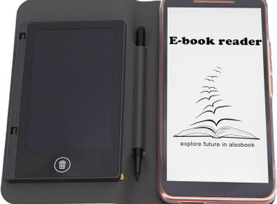 E Book Reader, E Reader for Android 8.1 with Handwriting Tablet & Pen, 1+8G Memory, Built in WiFi & BT, Brightness Adjustment