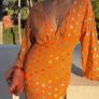 Never fully dressed orange midi dress Image 2