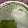 Vintage Whimsical Green Yellow Melon Bowl Flower Pot Holder Olfaire Portugal Image 8