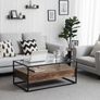 New Industrial Design Tempered Glass Coffee Table - FREE P&P Image 3