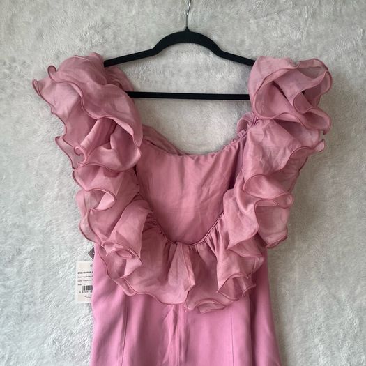 DREAM Sister Jane Blooming Ruffles Mini Dress Raspberry Pink Size S NWT