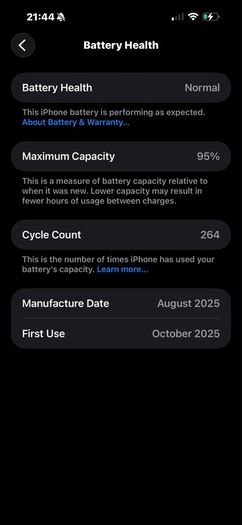 iPhone 17 Pro Max 256GB Silver Like New  Mint Condition (95% Battery Health)