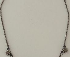 Pretty Necklace with Beaded Flowers