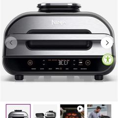 Ninja Foodi Max 6 In 1 Health Grill & Air Fryer - Grey |