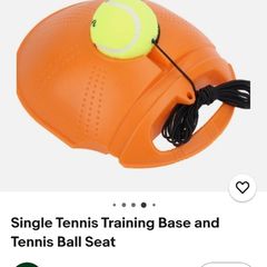 Single Tennis Training Base and Tennis Ball Set