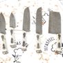 Set knives 5 pcs Damascus Handmade Image 3