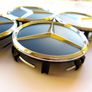 4x BLACK 75mm Mercedes Benz Alloy Wheel Center Caps cap Hub Cover E S C S CLK 75 Image 4