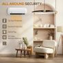 2000W Ceramic Electric Heater with Fan, Adjustable Thermostat, Wall Mounted - White Image 9
