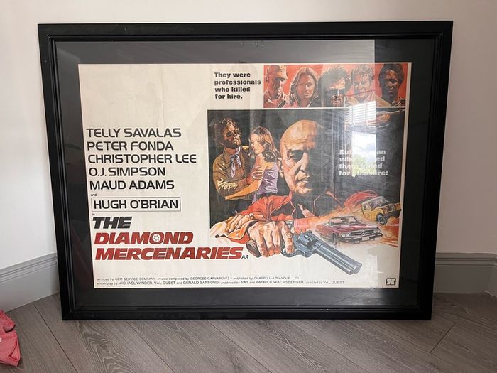 vintage framed original movie poster