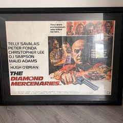 vintage framed original movie poster