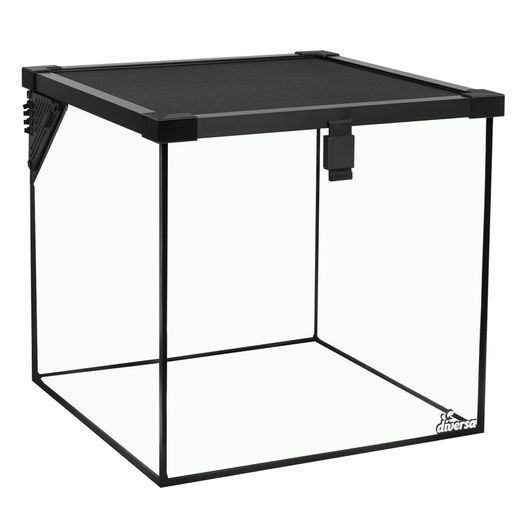 Glass Terrarium with Sliding Net