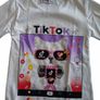 BLOUSE with a kitty wearing Tik Tok glasses Image 6