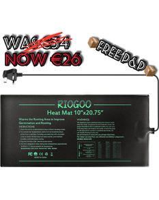 NEW SALE | Seedling Heat Mat, Waterproof Greenhouse Heating Pad 10" x 20.75" Germination Heated Propagator Warming Mat for Terrarium Reptile Amphibian