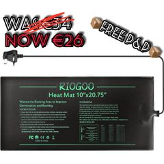 NEW SALE | Seedling Heat Mat, Waterproof Greenhouse Heating Pad 10" x 20.75" Germination Heated Propagator Warming Mat for Terrarium Reptile Amphibian