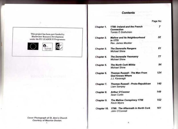 The Mallow Conspiracy Commemorative Journal - 5th May 1799