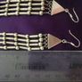 Long silver earrings Image 5