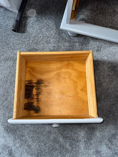 Solid Wood 3 Drawer Bedside Locker