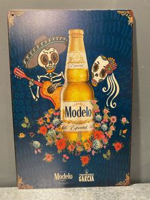 Modelo Tin Metal Sign
