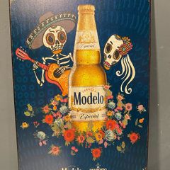 Modelo Tin Metal Sign