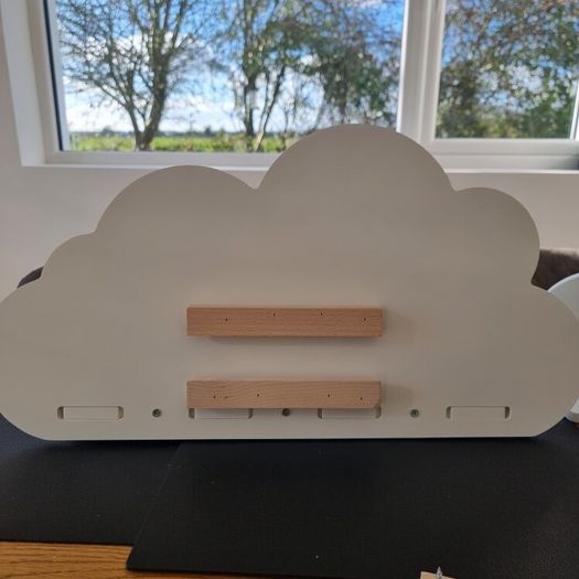 Set of two floating cloud shelves