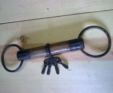 Unusual old wood and metal horse bit