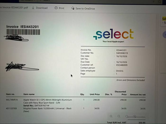 Apple Watch SE 3 44mm (2026)