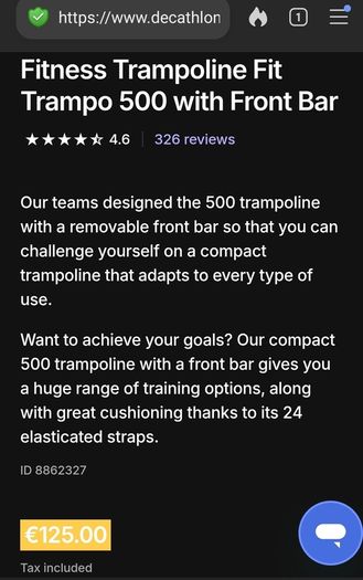 Domyos Fit Trampo 500 Trampoline